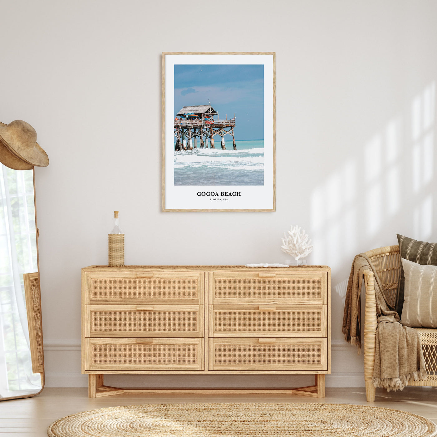 Cocoa Beach Portrait Color Poster