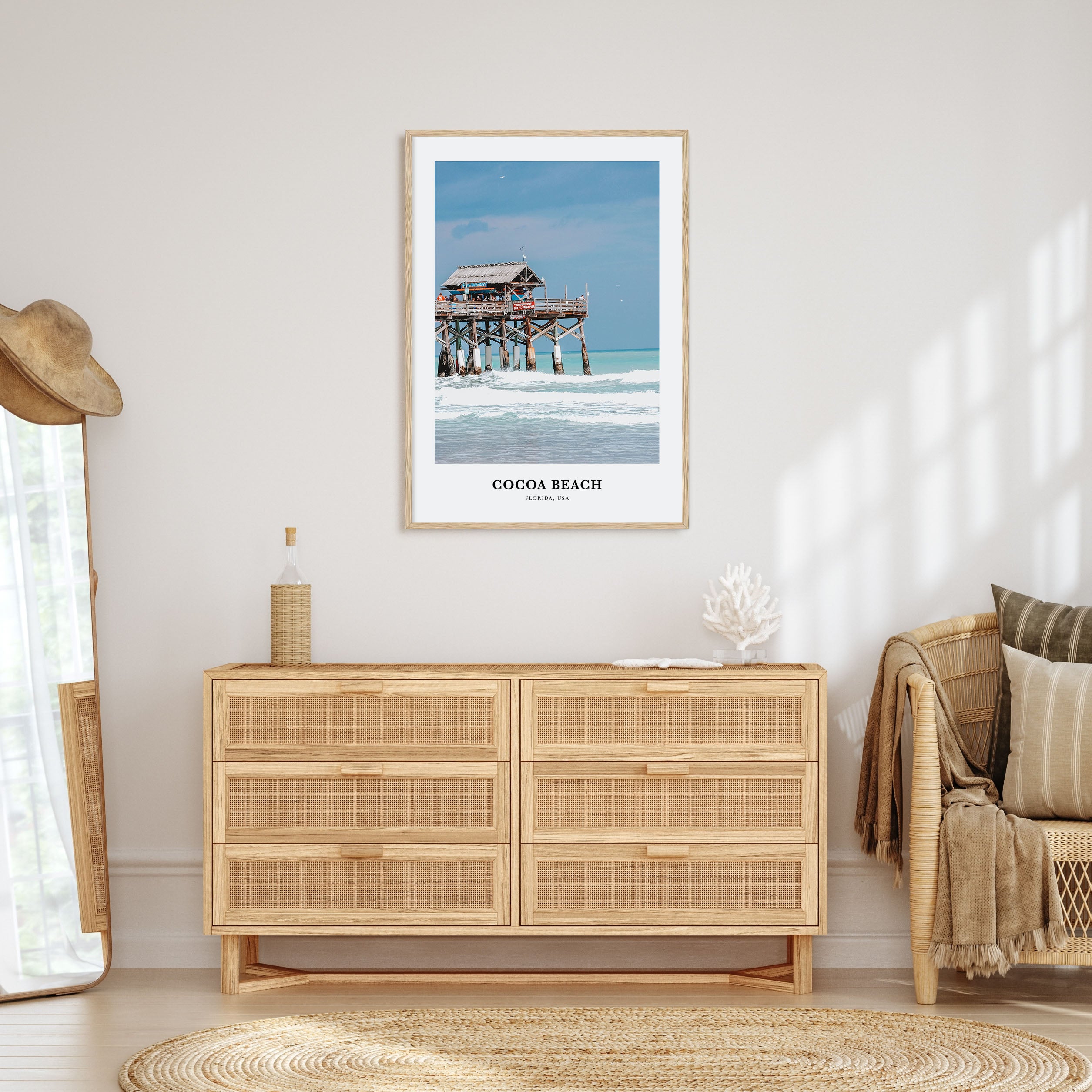 Cocoa Beach Portrait Color Poster