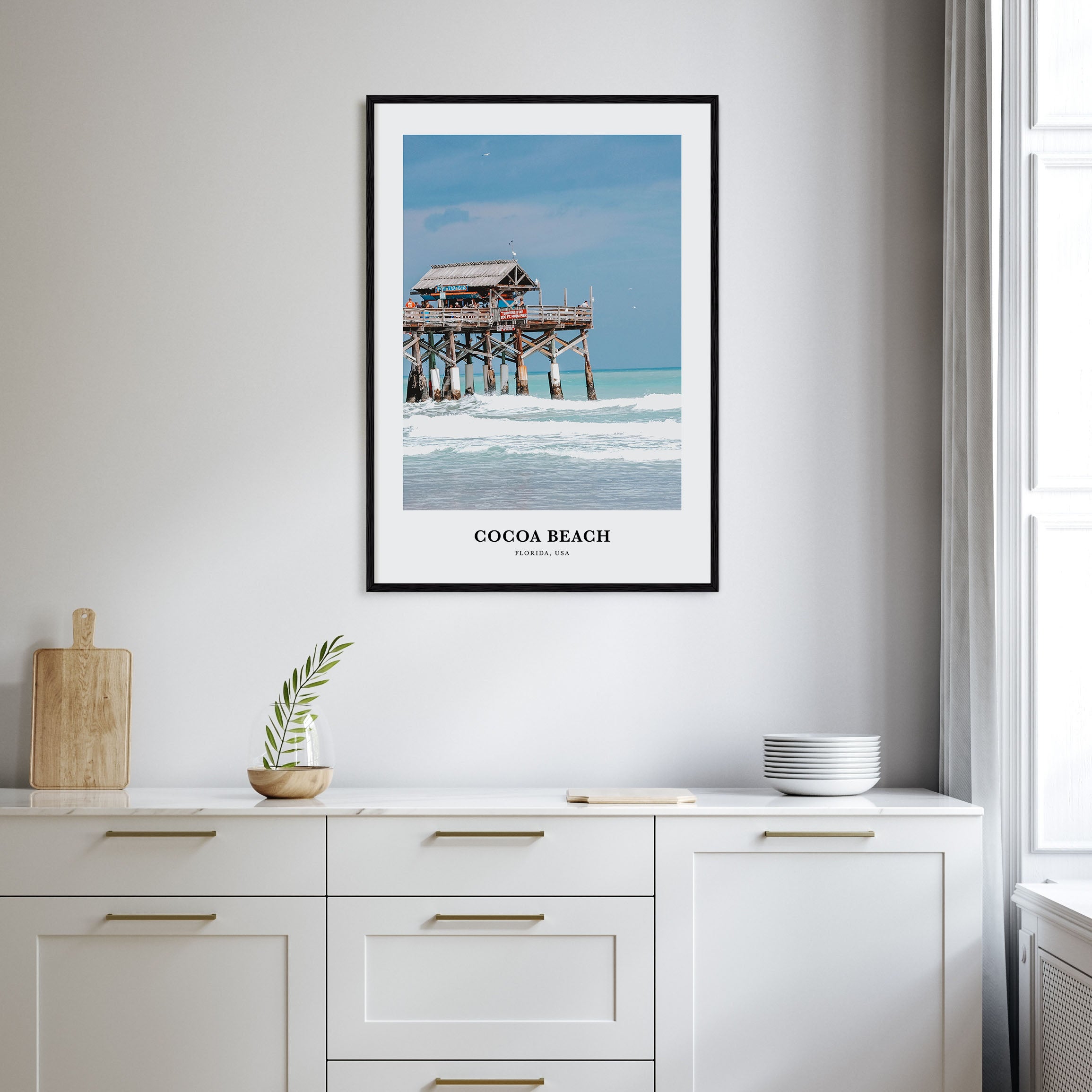Cocoa Beach Portrait Color Poster