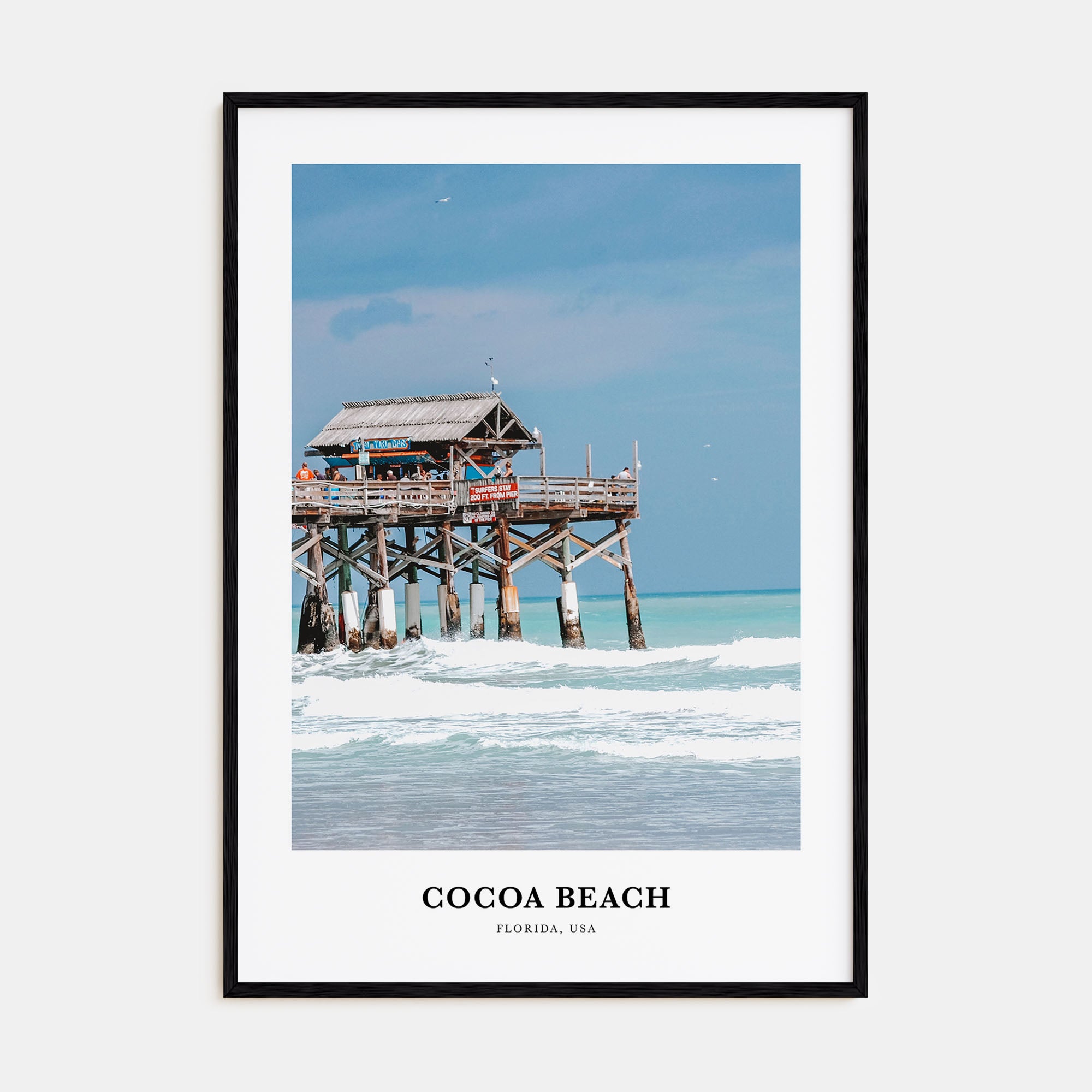 Cocoa Beach Portrait Color Poster