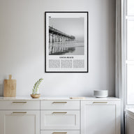 Cocoa Beach Travel B&W Poster