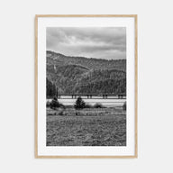 Coeur d'Alene Photo B&W Poster