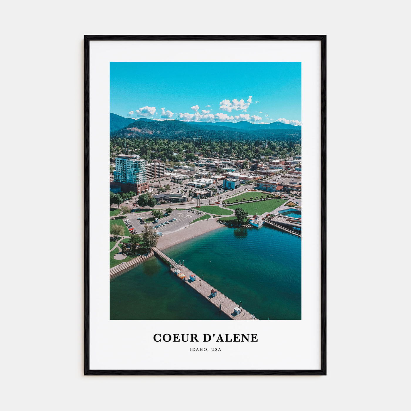 Coeur d'Alene Portrait Color Poster