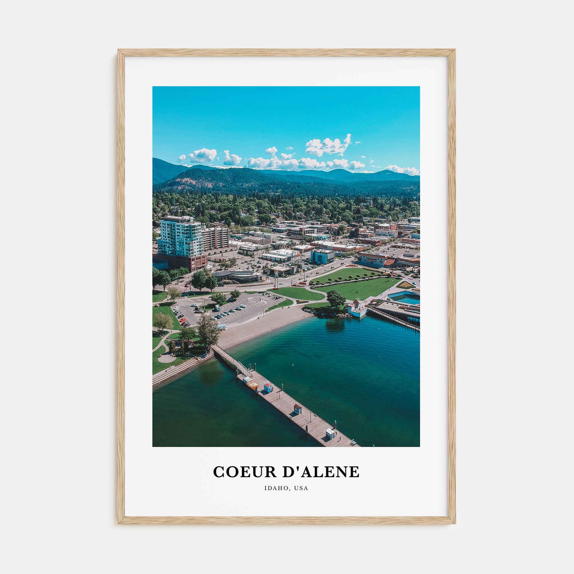 Coeur d'Alene Portrait Color Poster