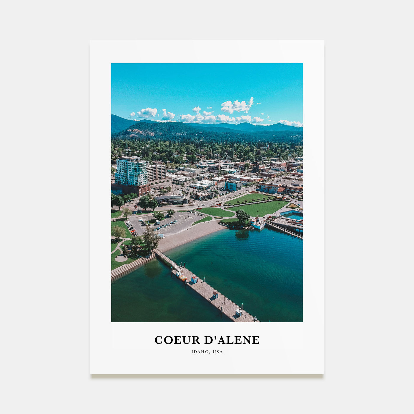 Coeur d'Alene Portrait Color Poster