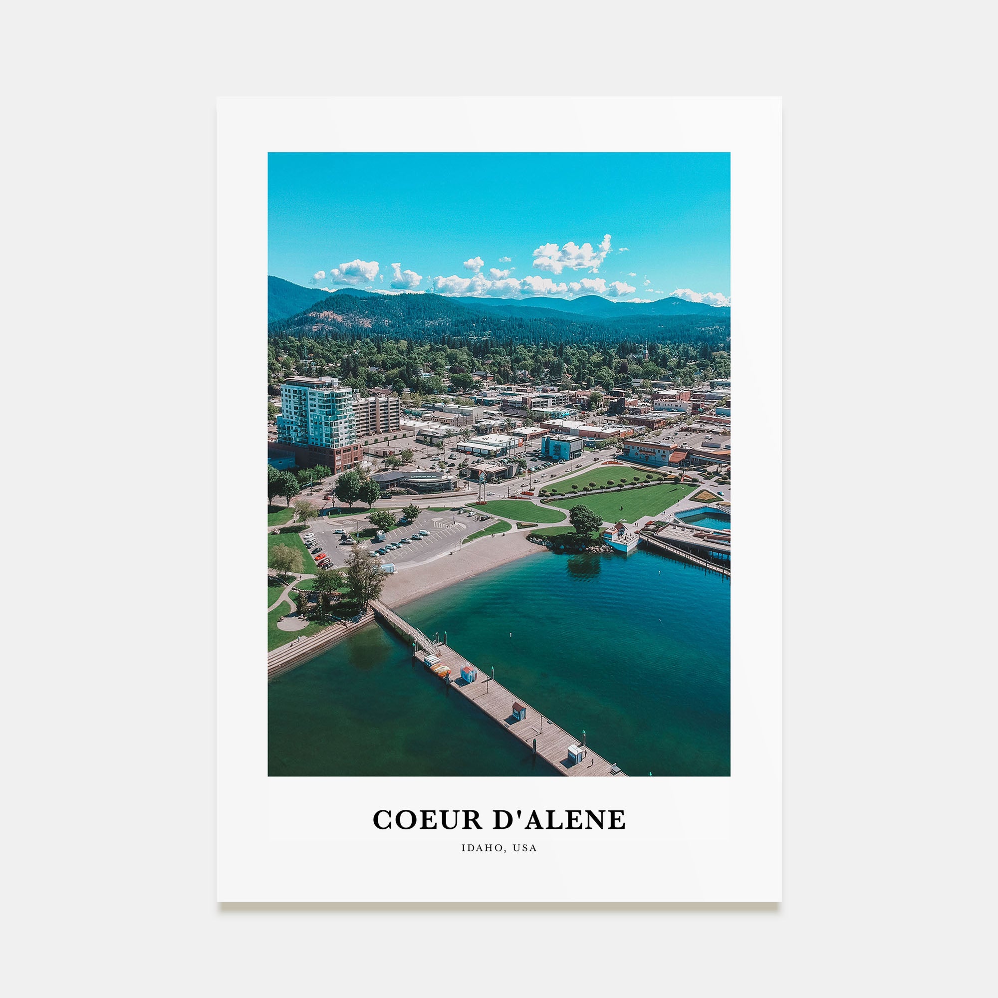Coeur d'Alene Portrait Color Poster