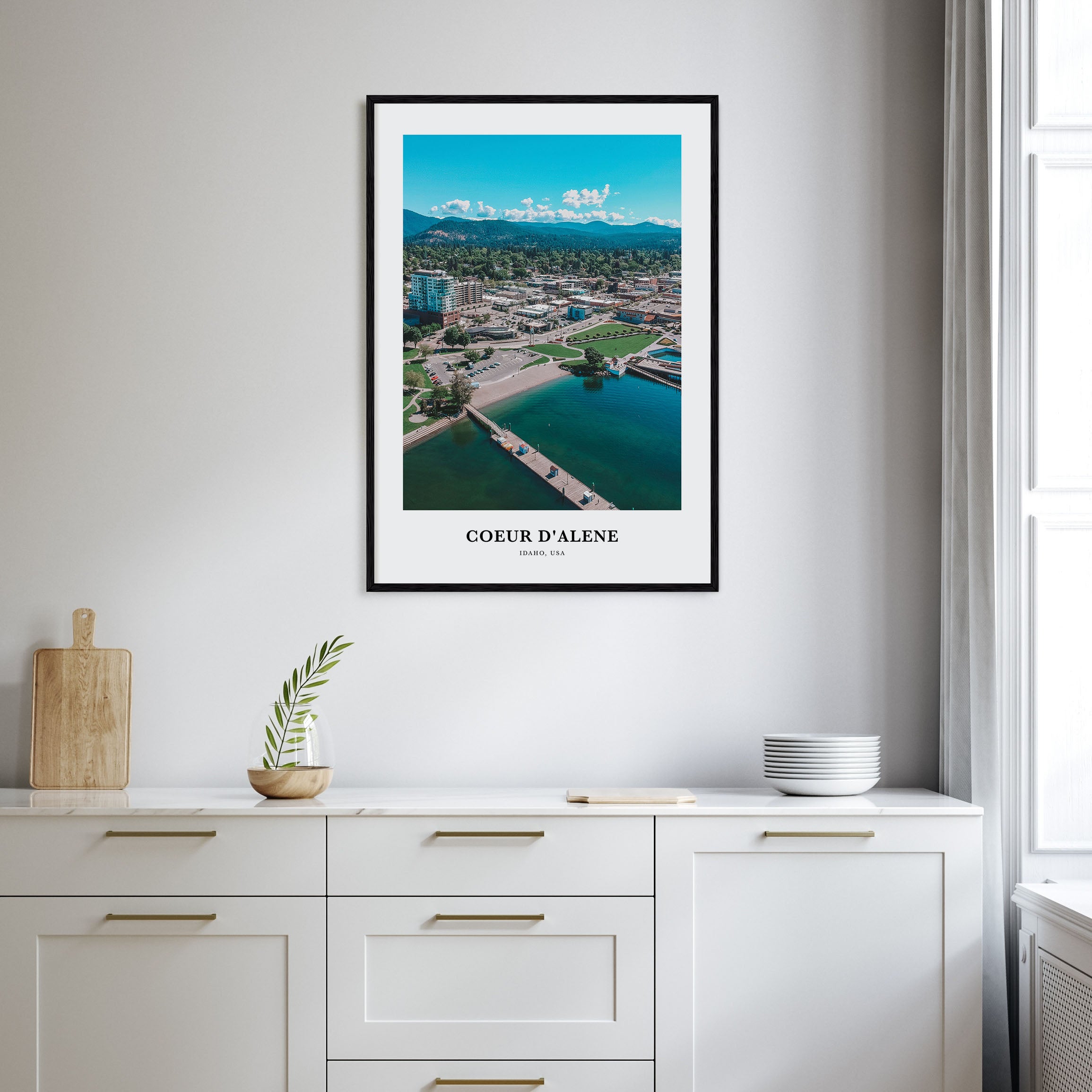 Coeur d'Alene Portrait Color Poster