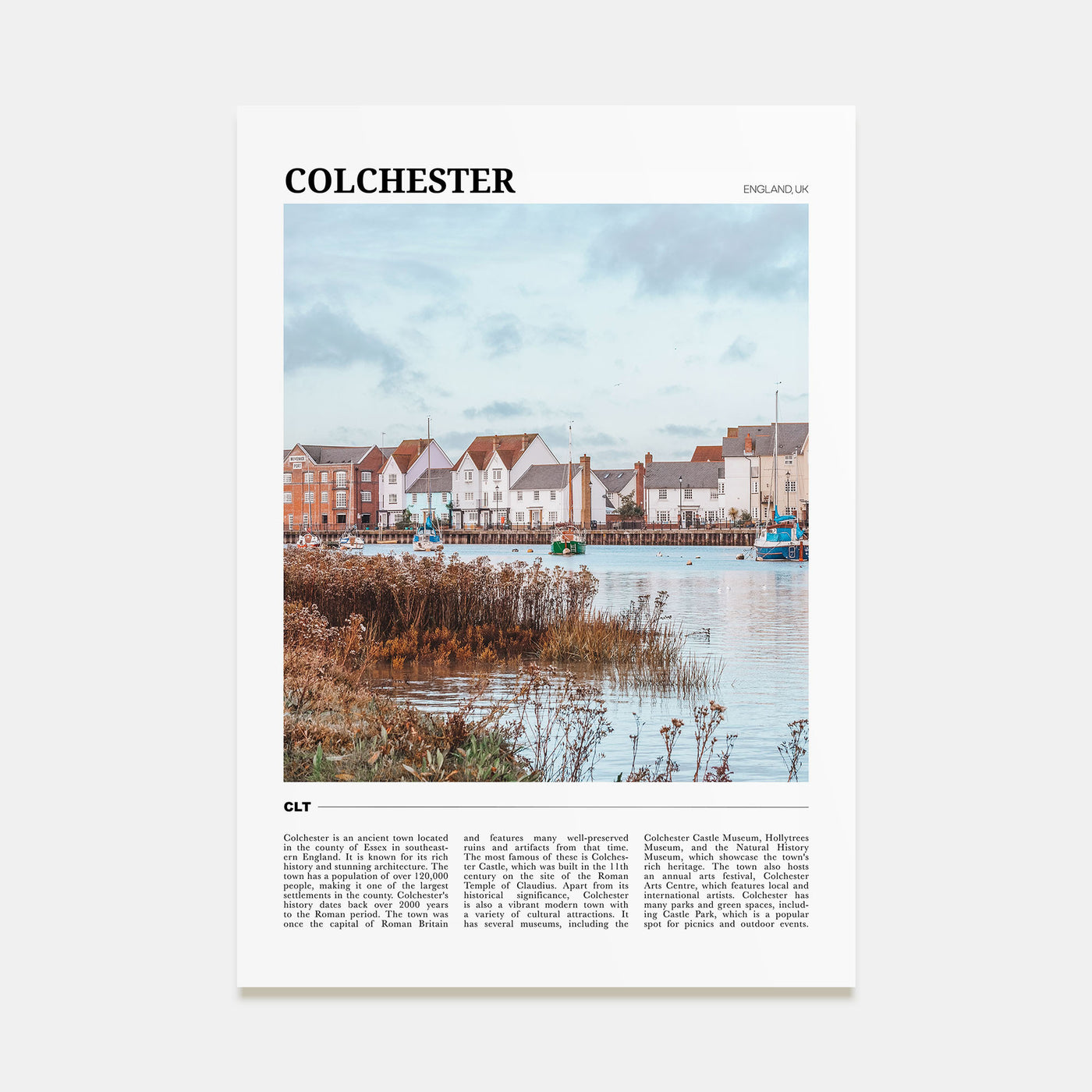 Colchester Travel Color Poster