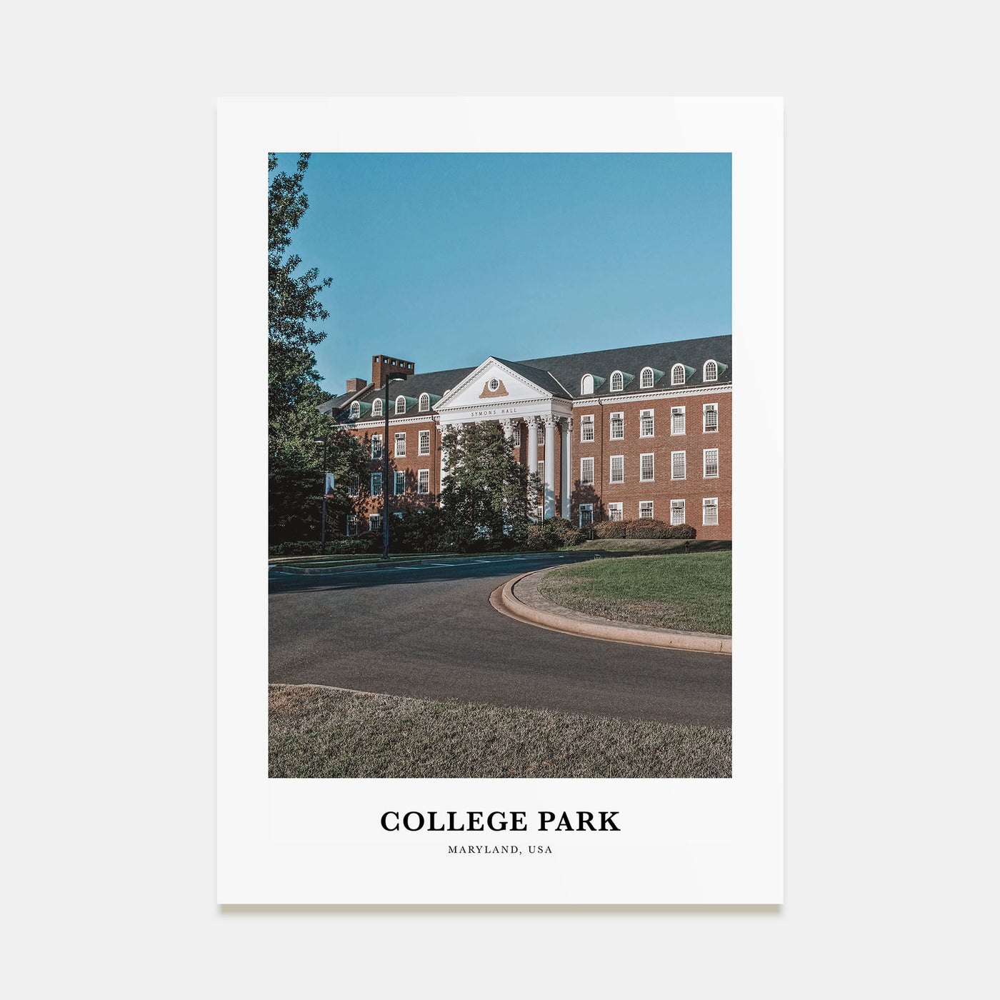 College Park Portrait Color Poster