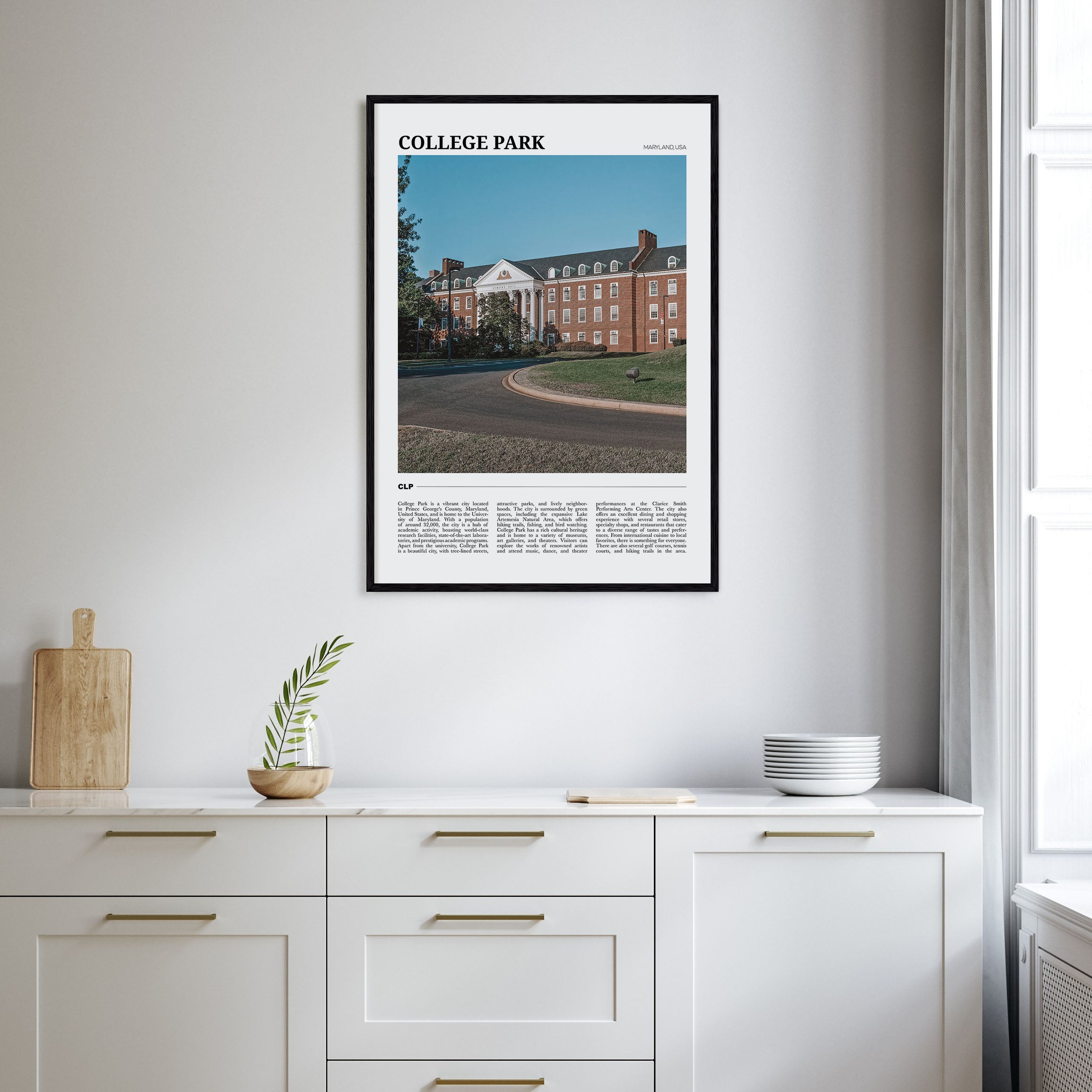 College Park Travel Color Poster