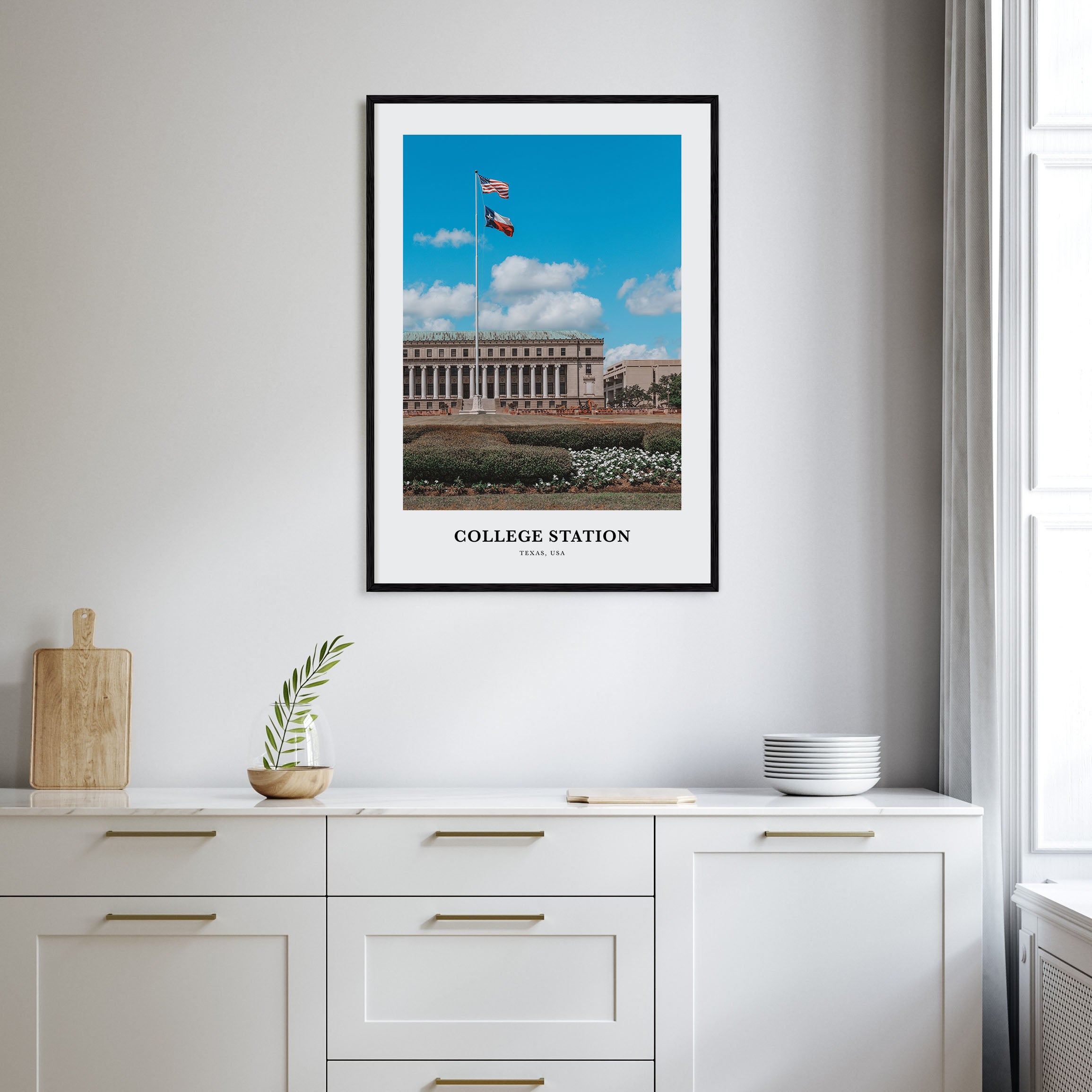 College Station Portrait Color Poster