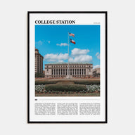 College Station Travel Color Poster