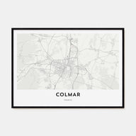 Colmar Map Landscape Poster