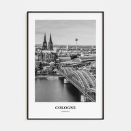 Cologne Portrait B&W Poster