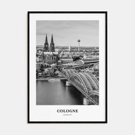 Cologne Portrait B&W Poster