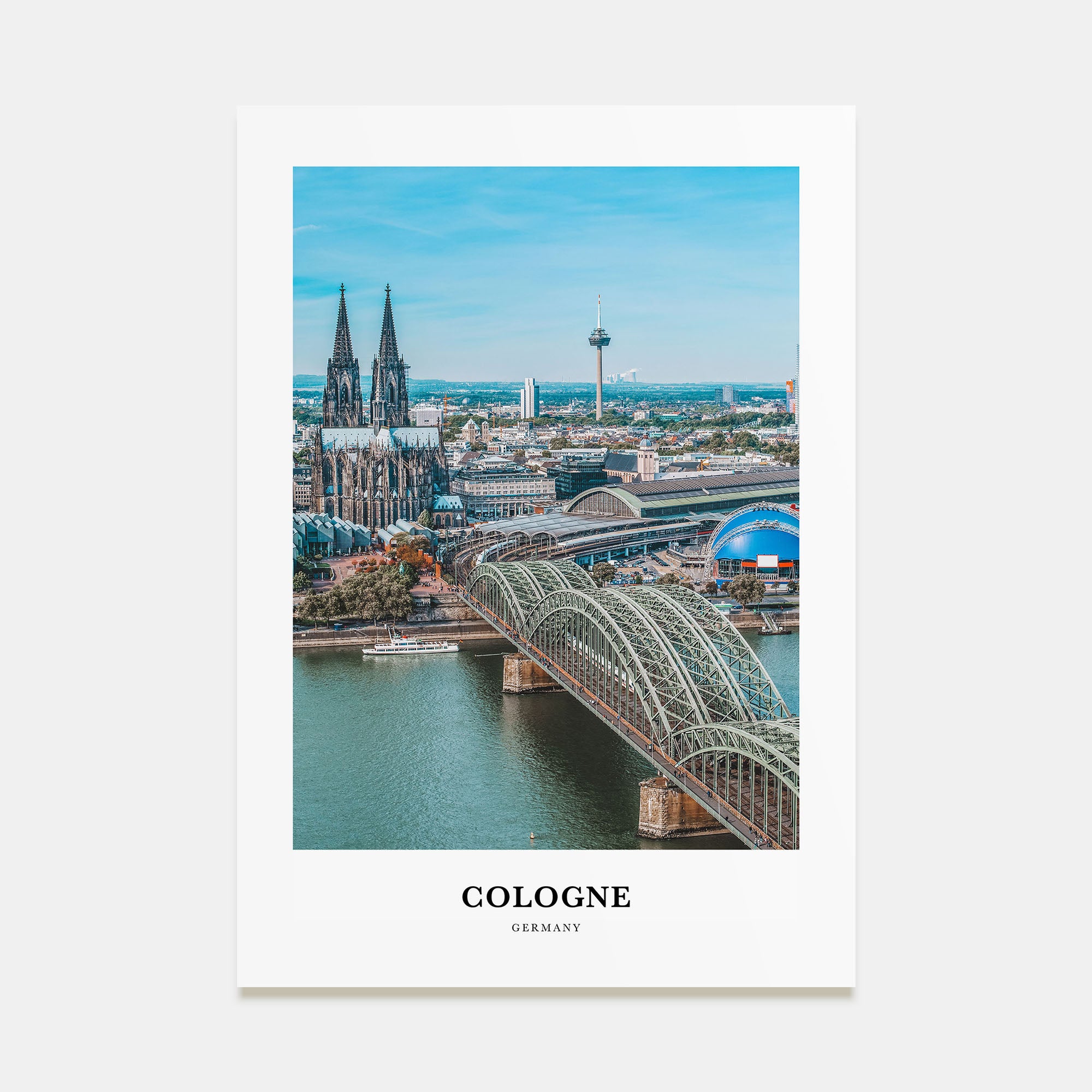 Cologne Portrait Color Poster