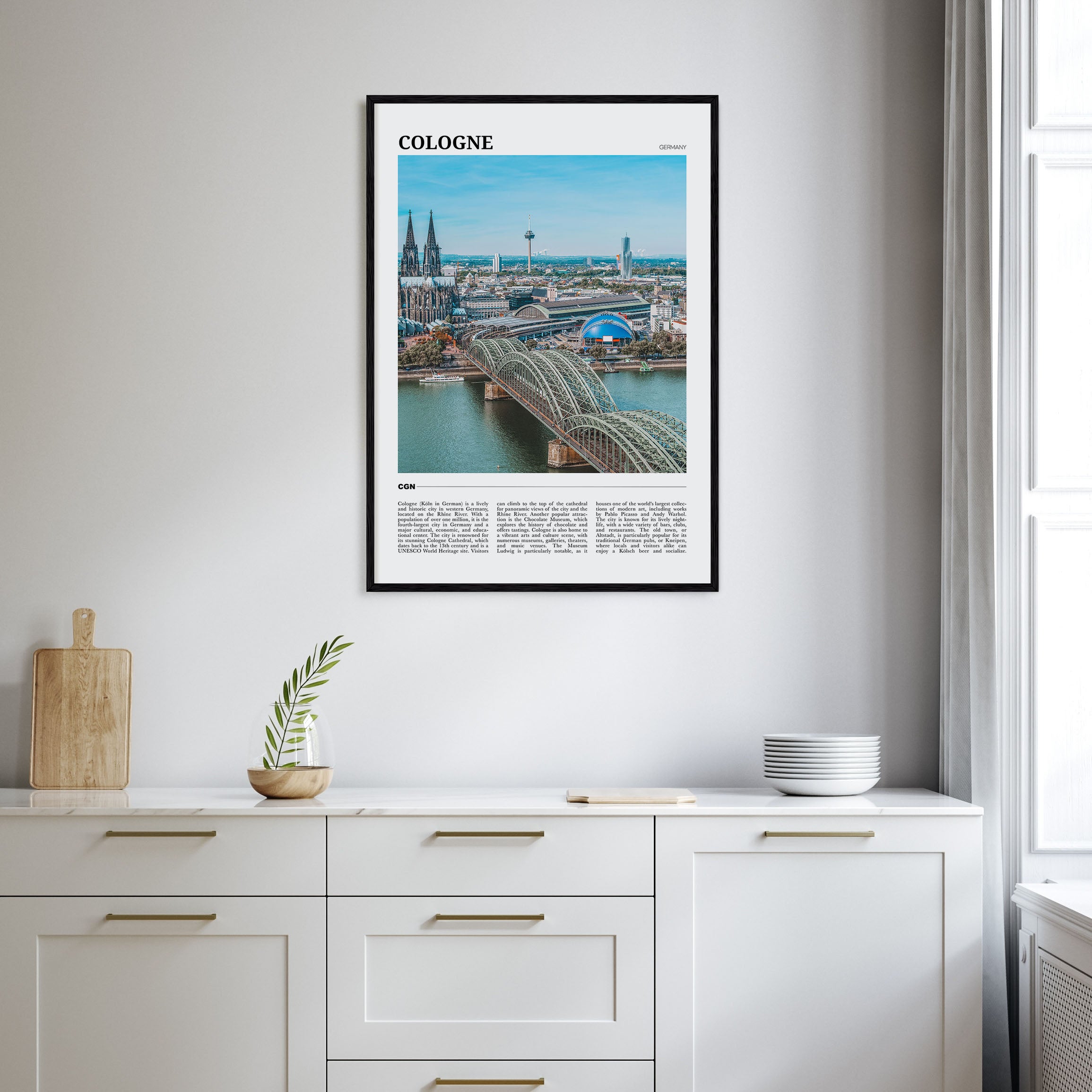 Cologne Travel Color Poster