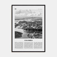 Colombia Travel B&W No 1 Poster