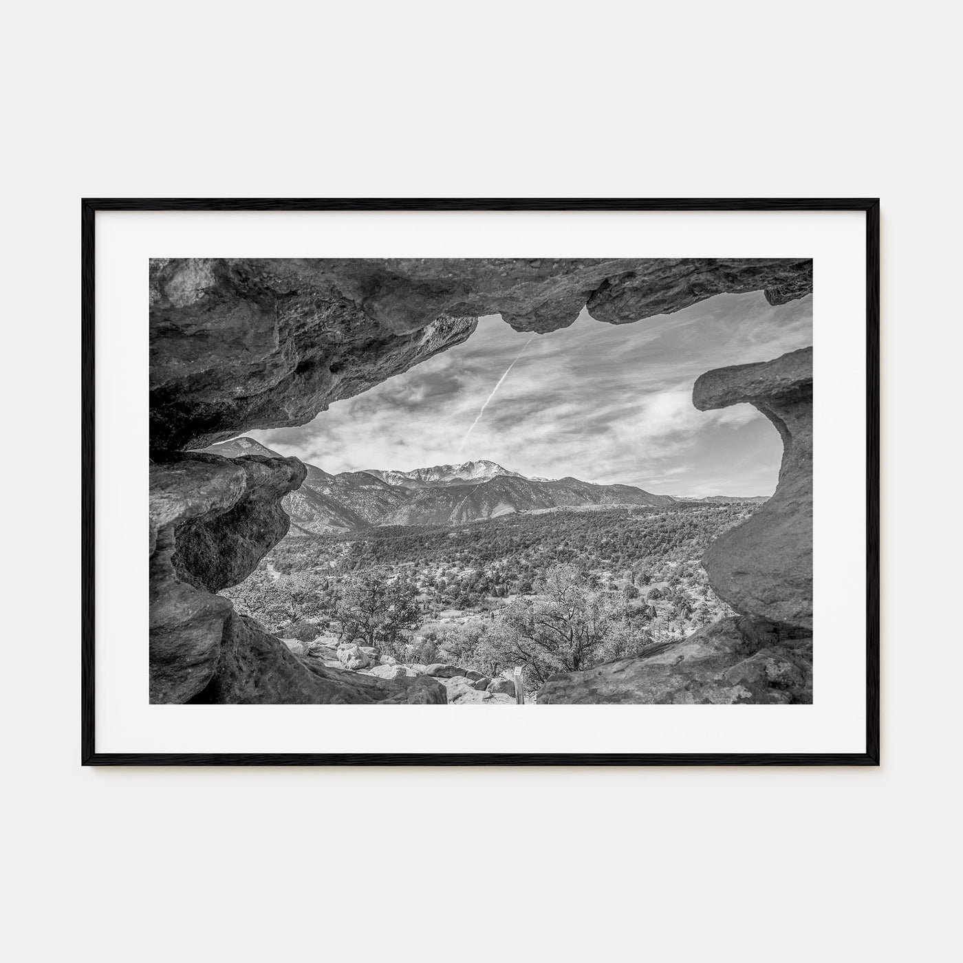 Colorado Landscape B&W Poster