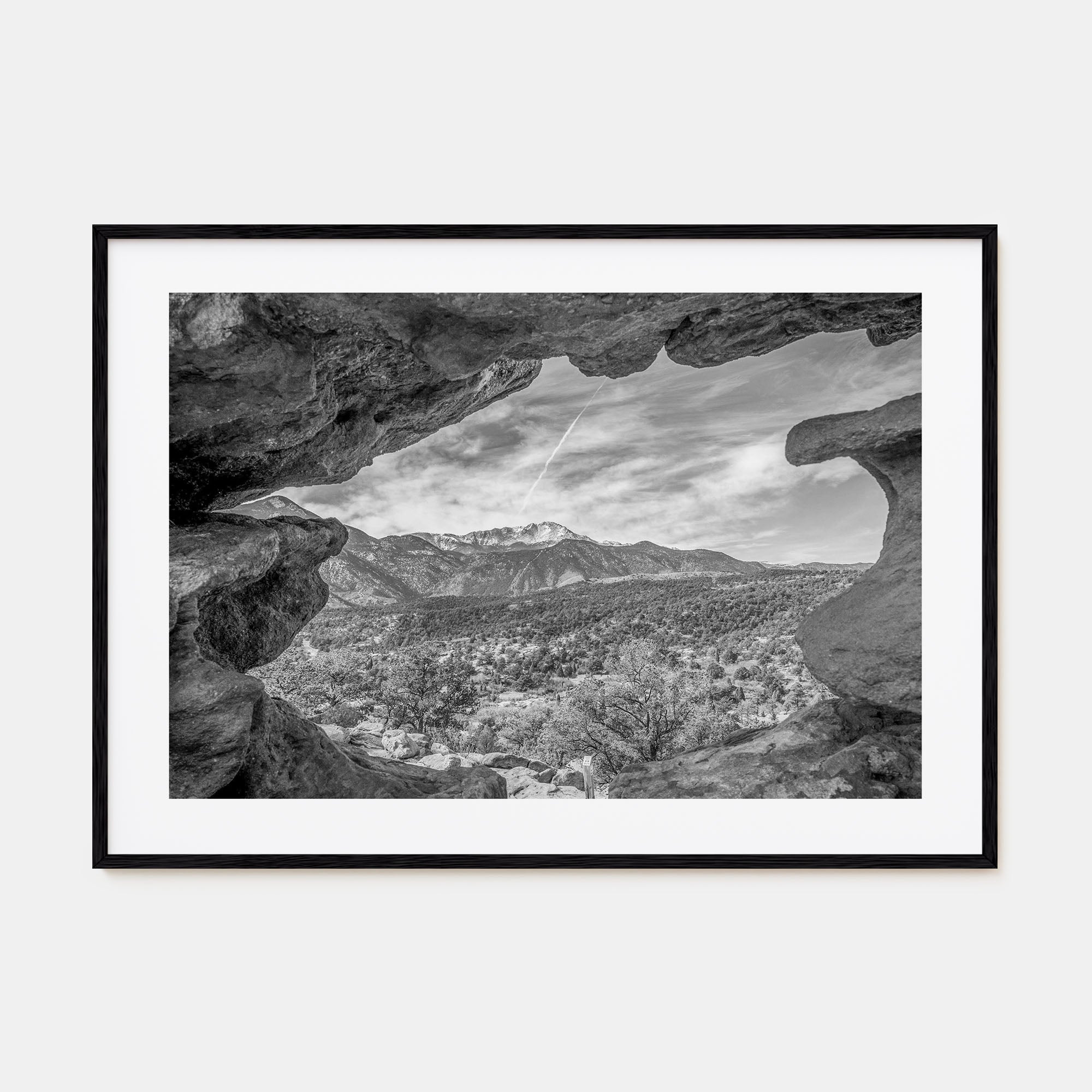 Colorado Landscape B&W Poster
