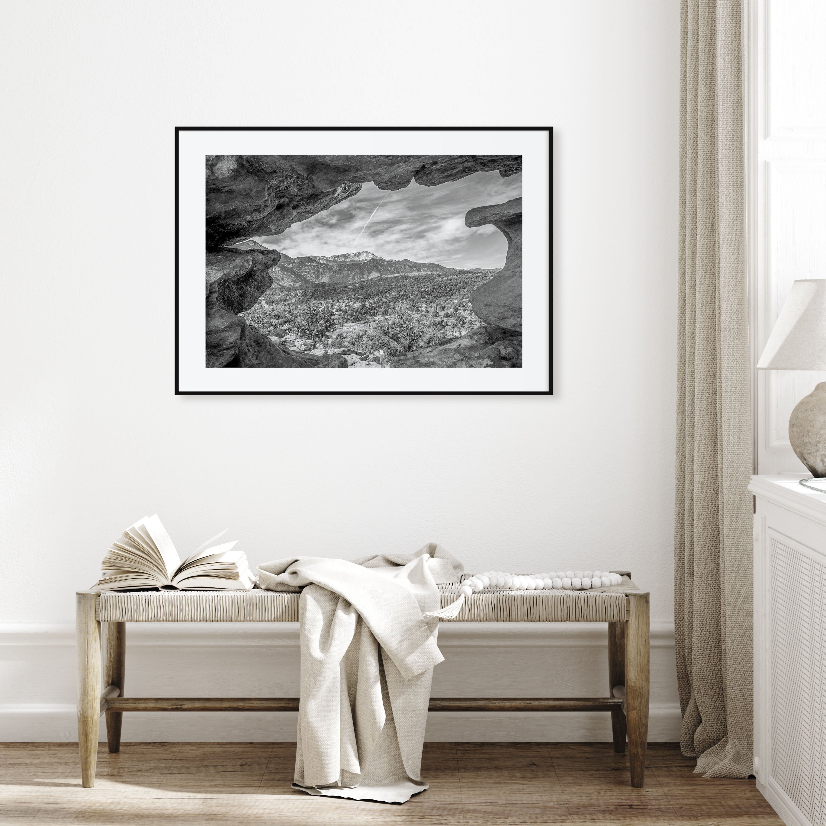 Colorado Landscape B&W Poster