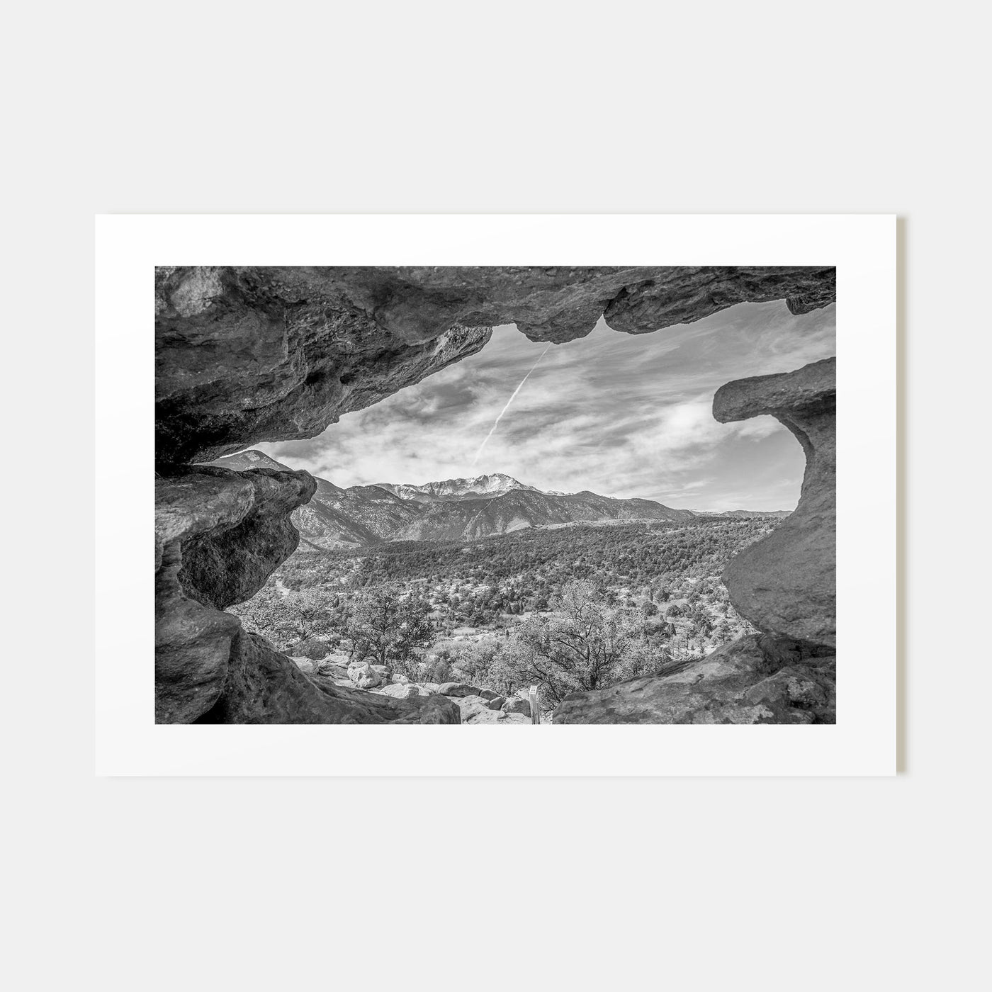 Colorado Landscape B&W Poster