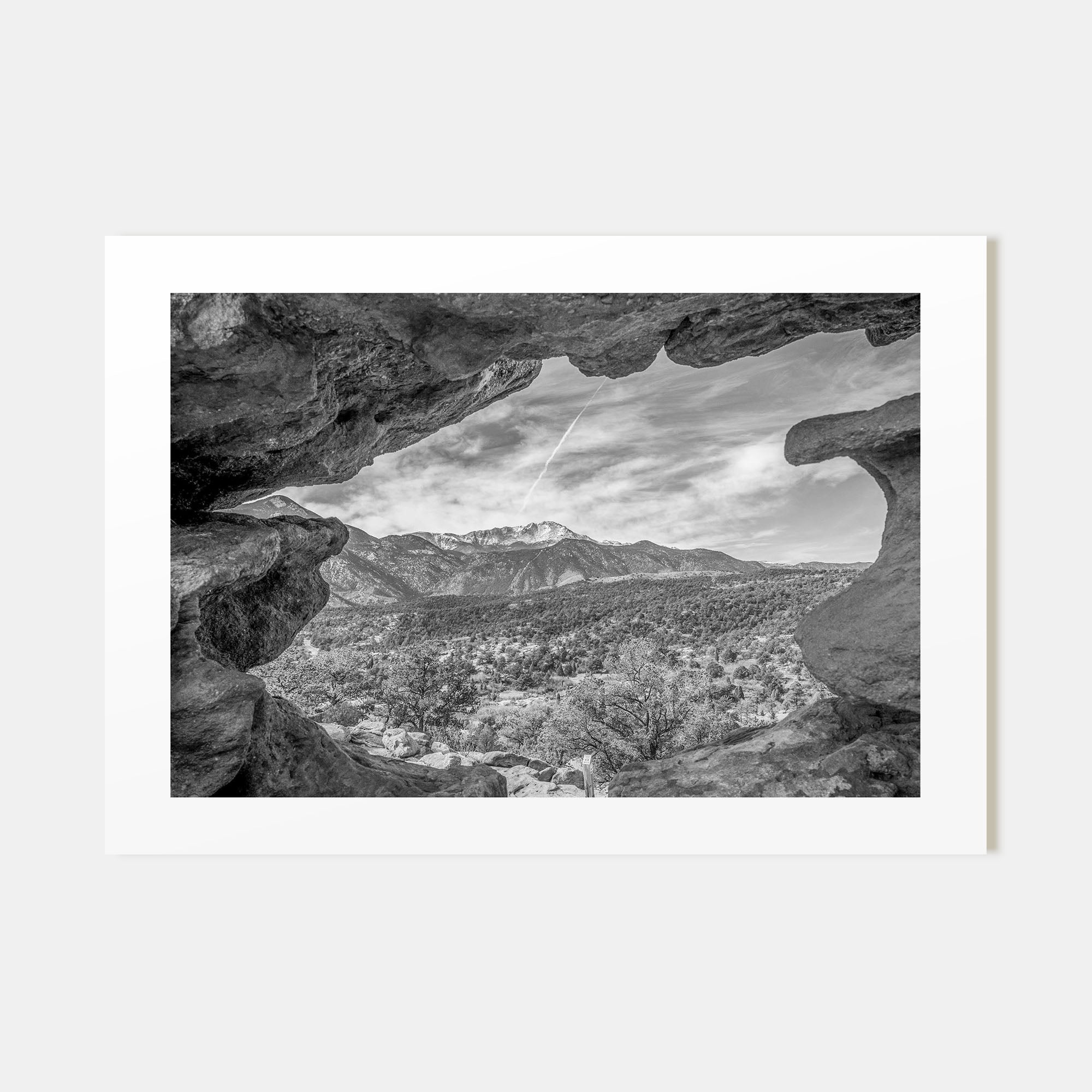 Colorado Landscape B&W Poster