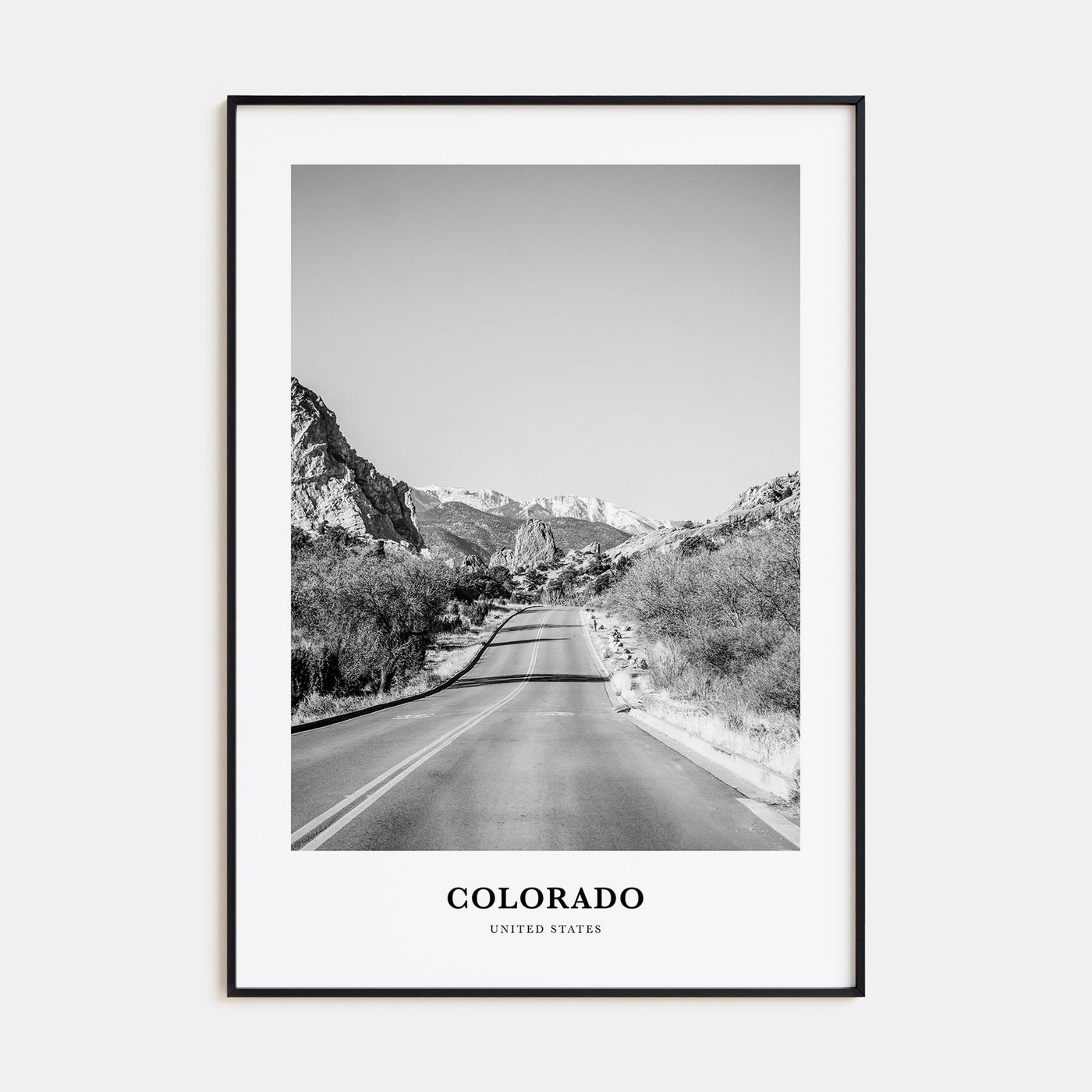 Colorado Portrait B&W No 2 Poster