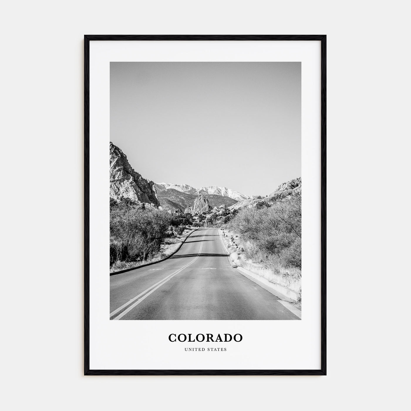 Colorado Portrait B&W No 2 Poster