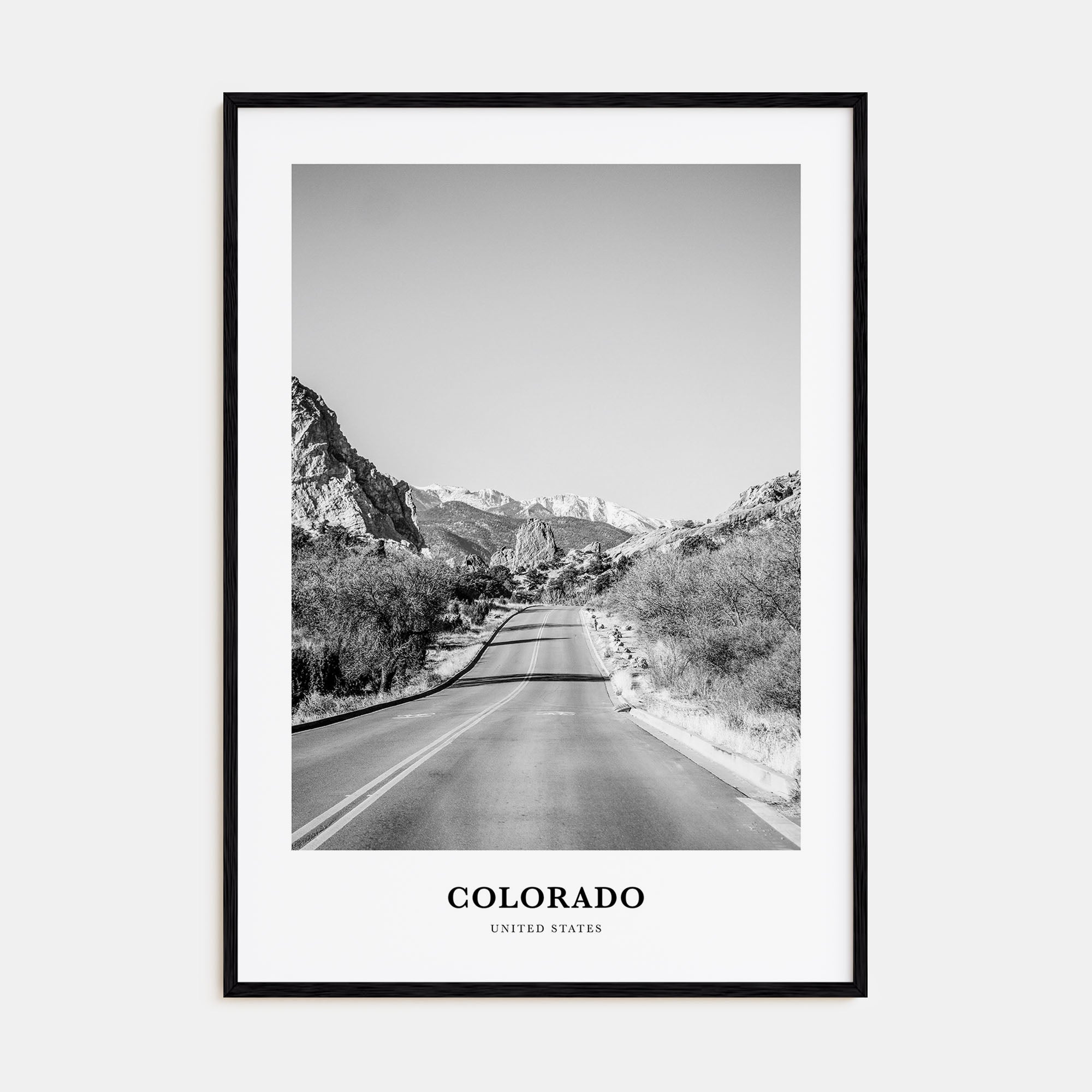 Colorado Portrait B&W No 2 Poster