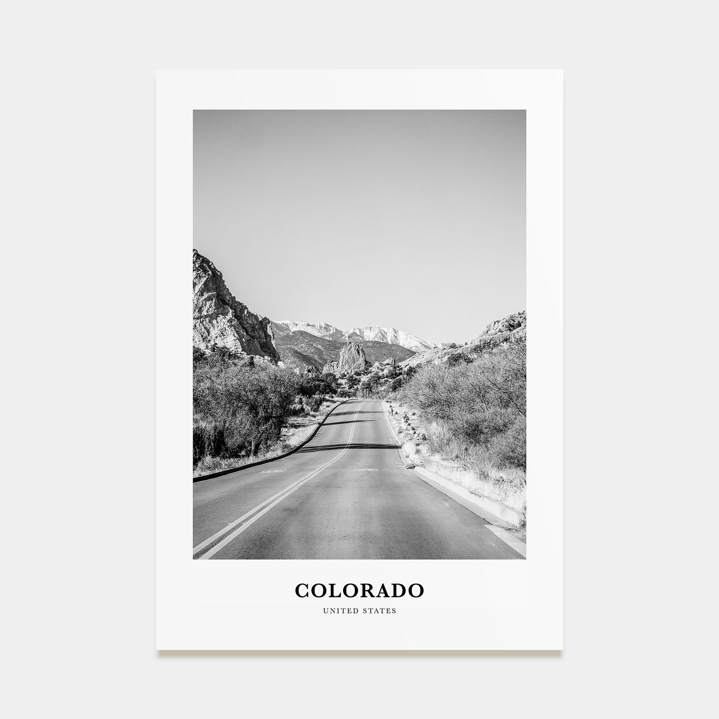 Colorado Portrait B&W No 2 Poster