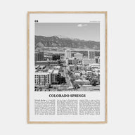 Colorado Springs Travel B&W Poster