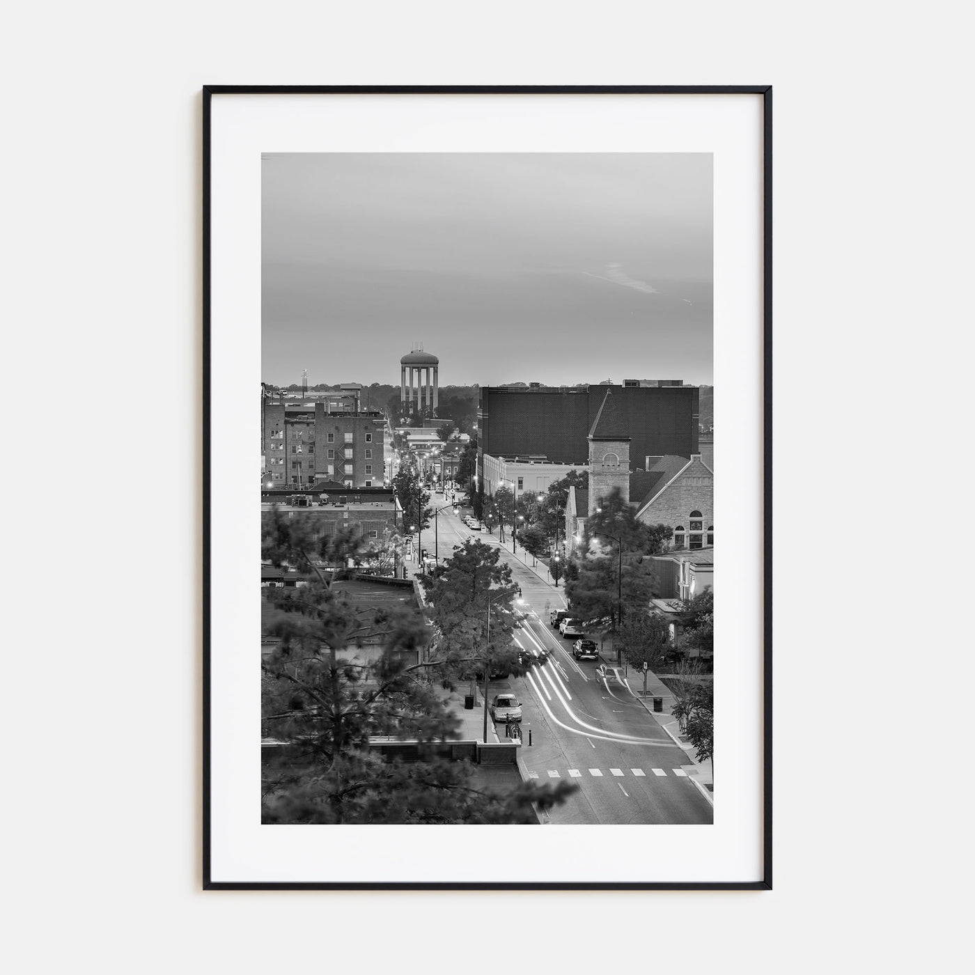 Columbia, Missouri Photo B&W Poster