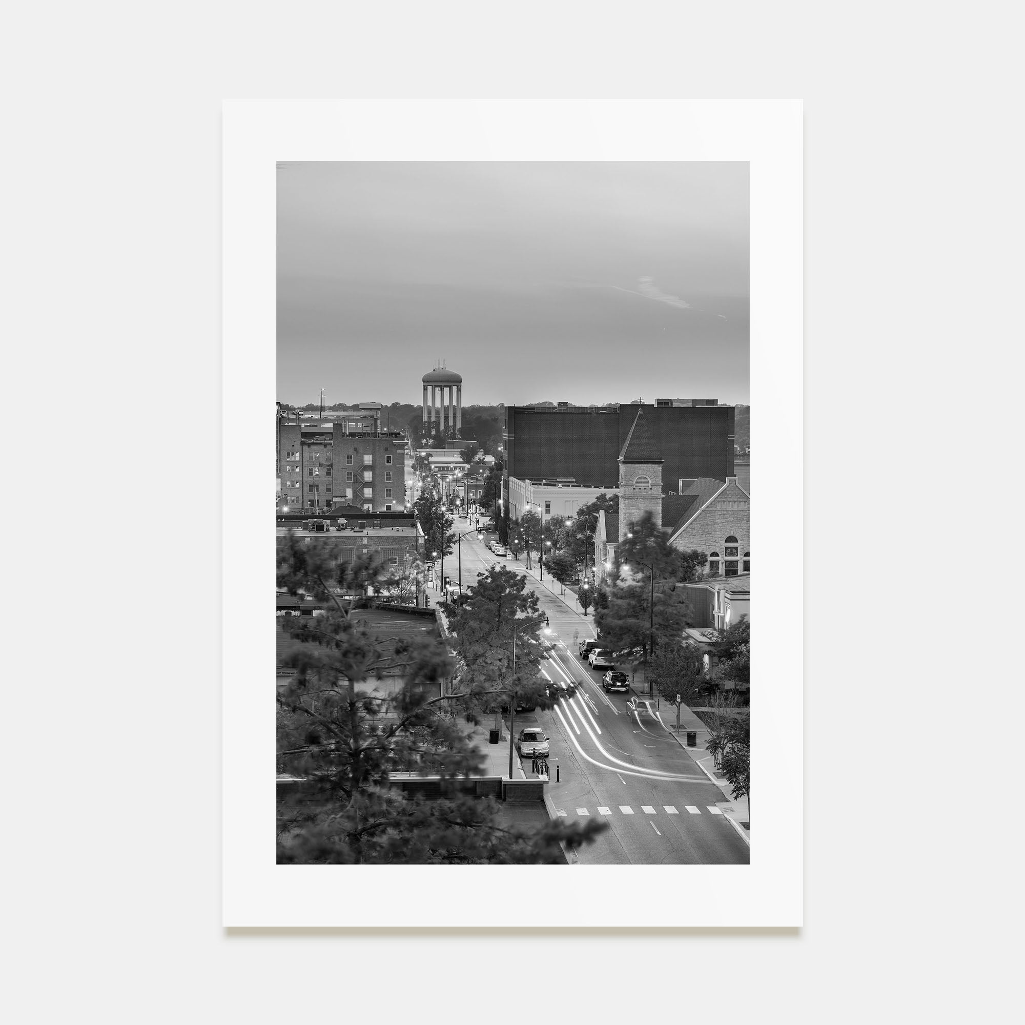 Columbia, Missouri Photo B&W Poster