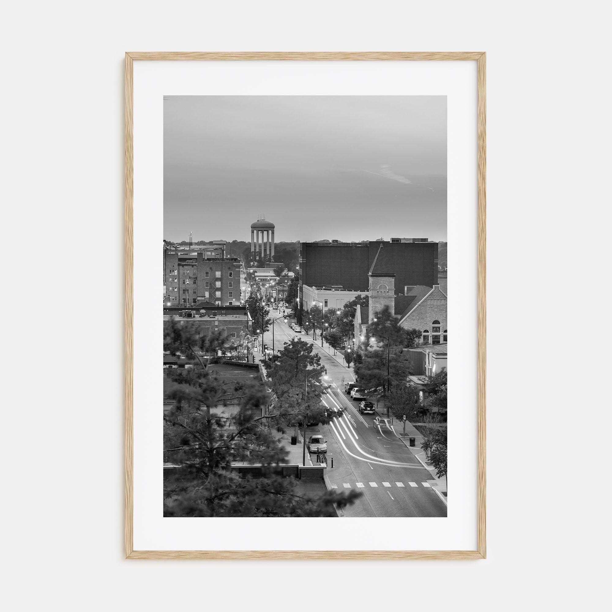 Columbia, Missouri Photo B&W Poster