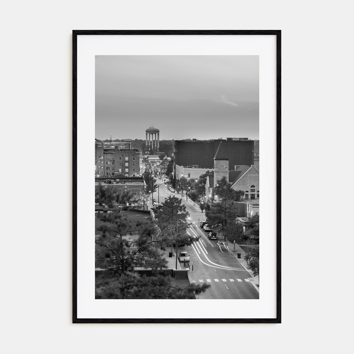 Columbia, Missouri Photo B&W Poster