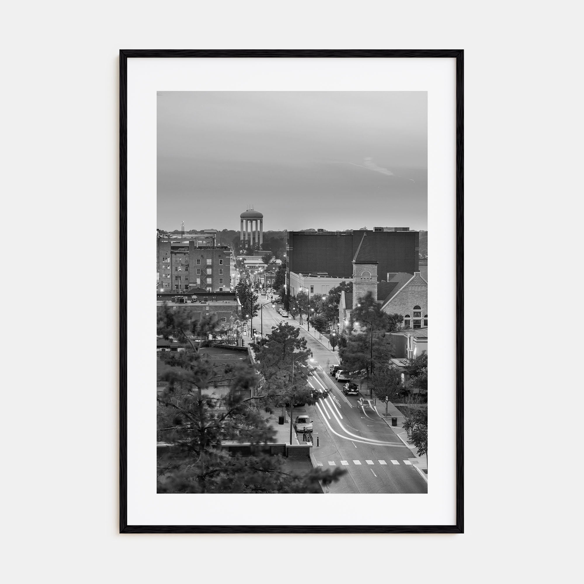 Columbia, Missouri Photo B&W Poster