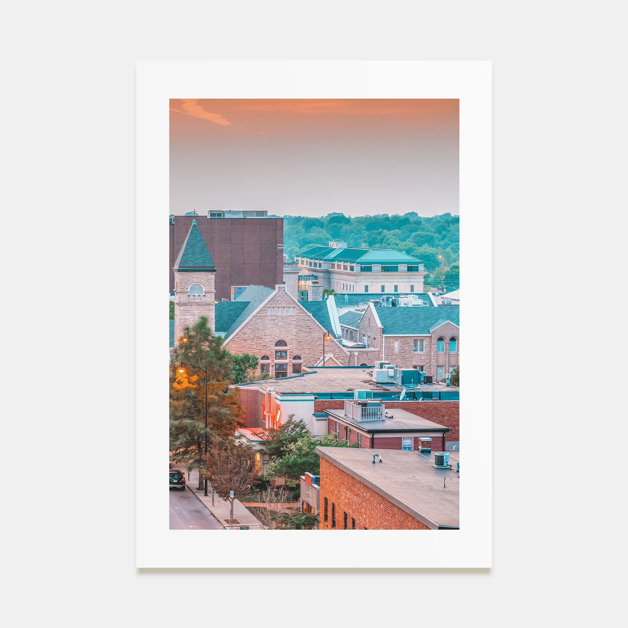 Columbia, Missouri Photo Color Poster