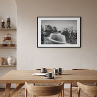 Columbia, South Carolina Landscape B&W Poster