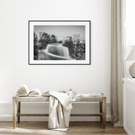 Columbia, South Carolina Landscape B&W Poster