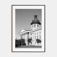 Columbia, South Carolina Photo B&W Poster