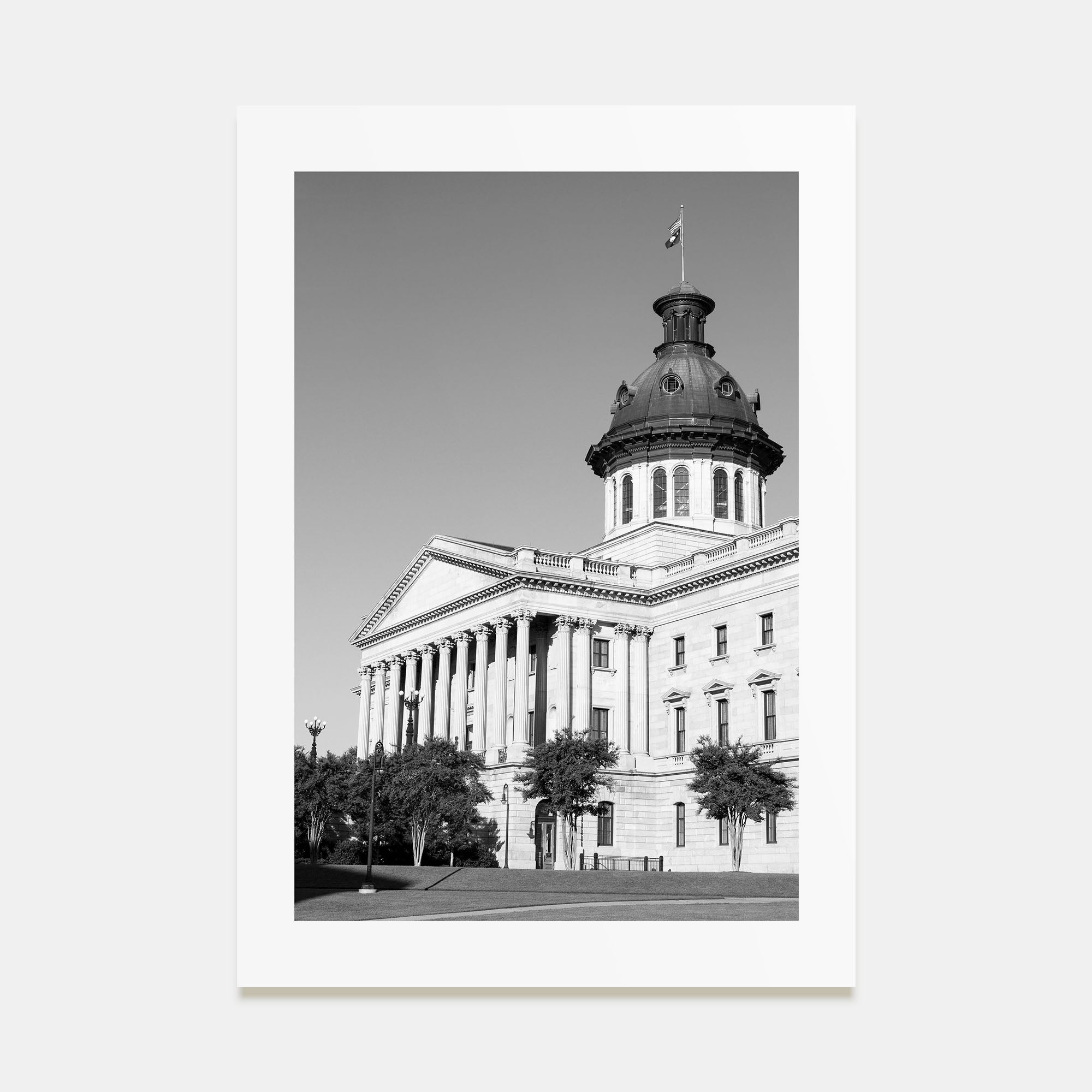 Columbia, South Carolina Photo B&W Poster