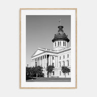 Columbia, South Carolina Photo B&W Poster