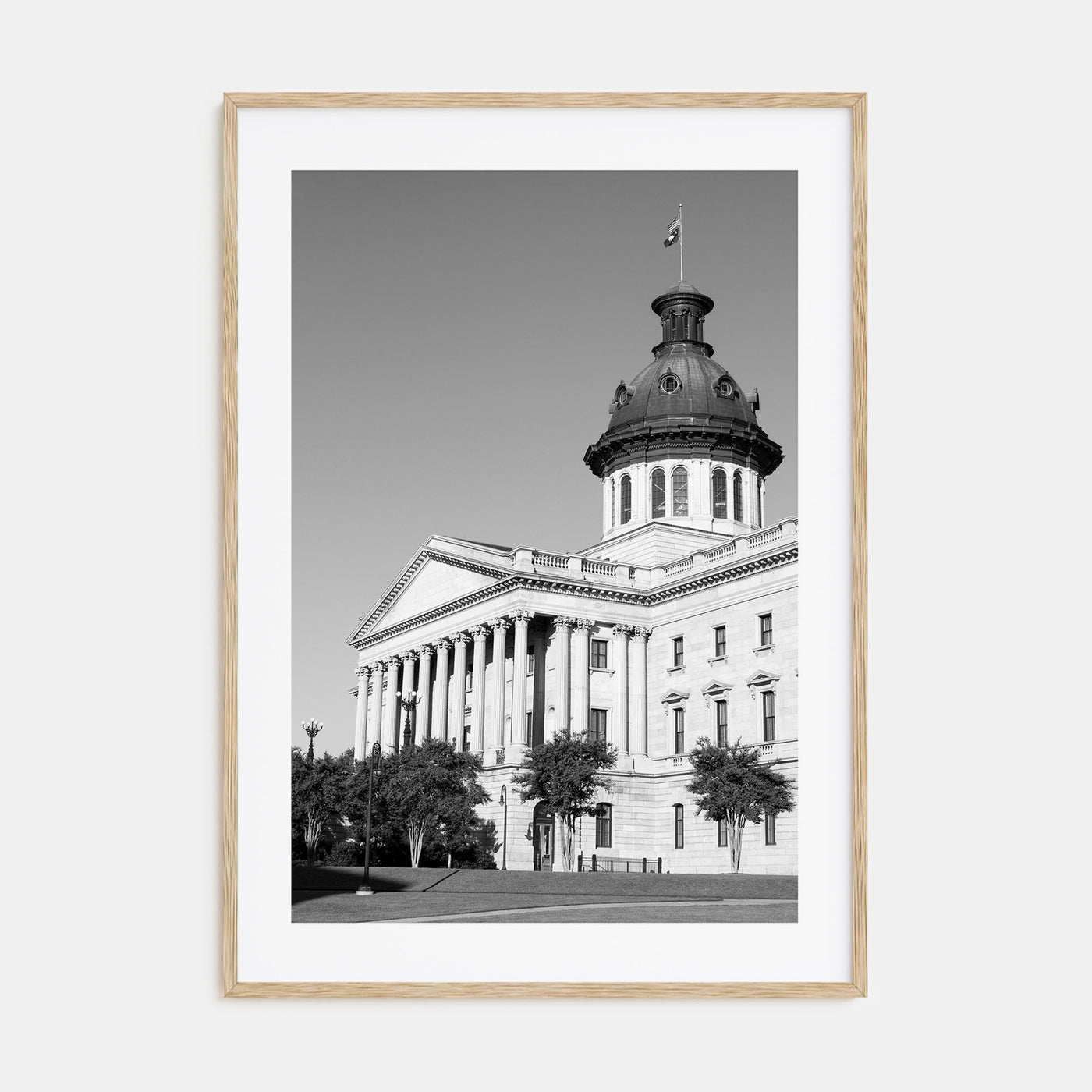 Columbia, South Carolina Photo B&W Poster