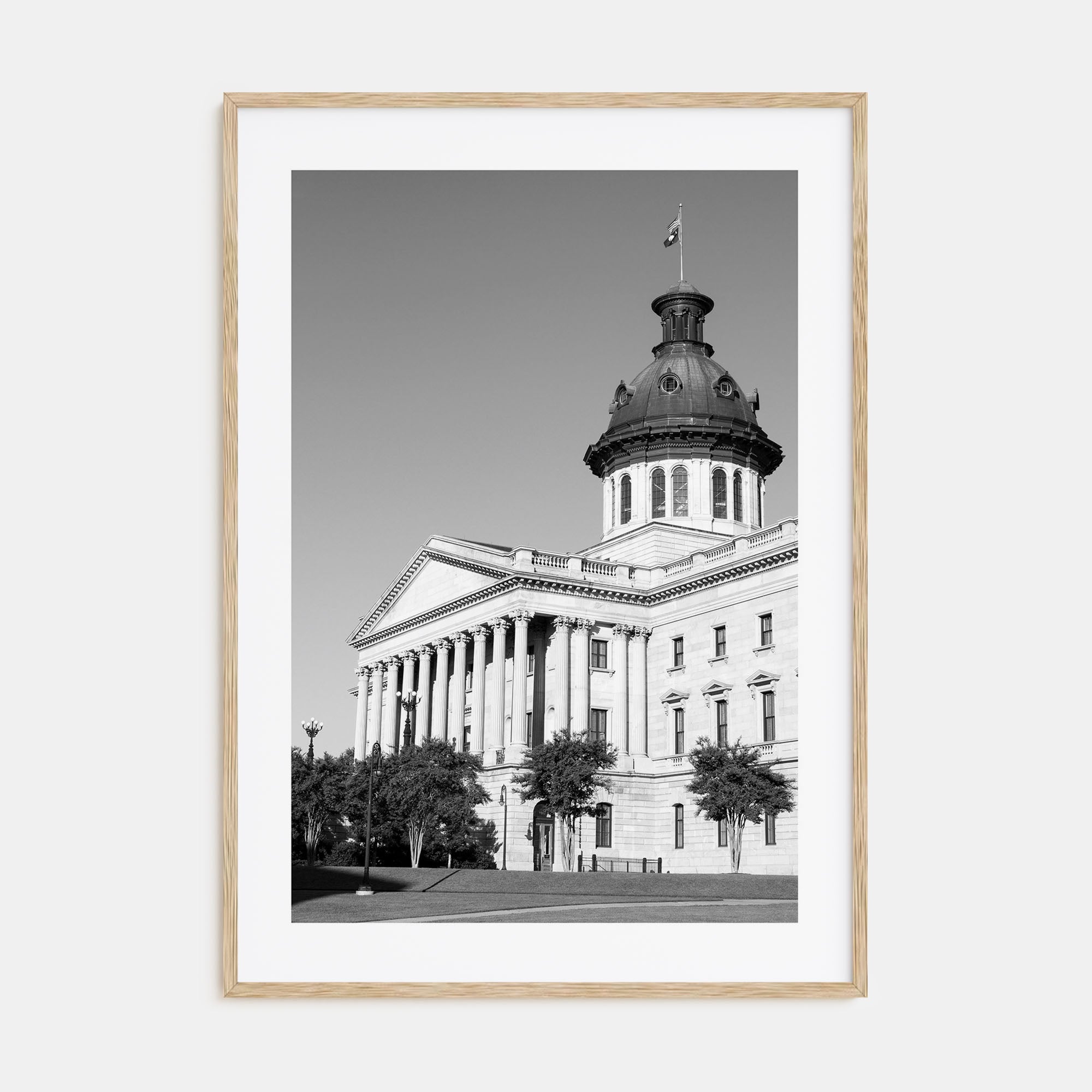 Columbia, South Carolina Photo B&W Poster