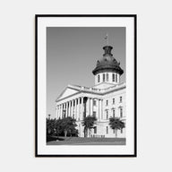 Columbia, South Carolina Photo B&W Poster