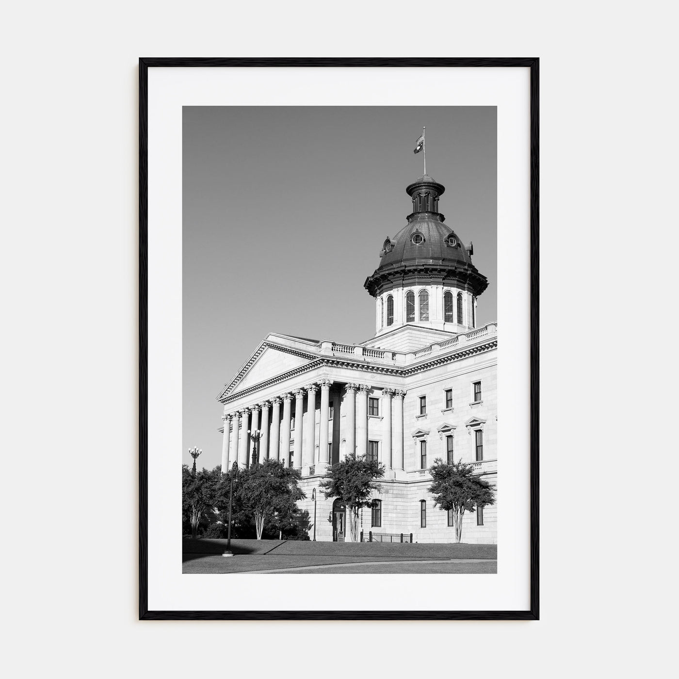 Columbia, South Carolina Photo B&W Poster