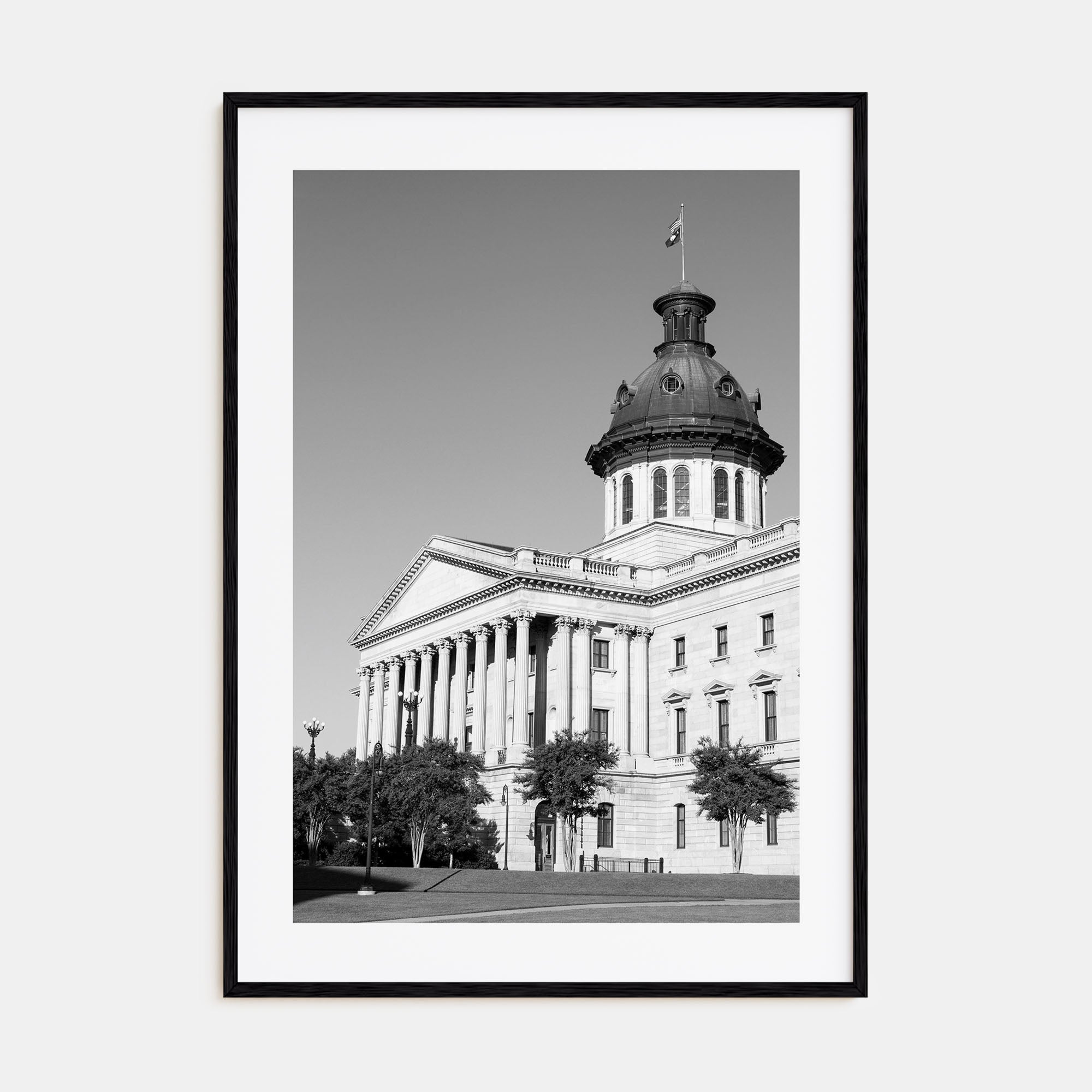 Columbia, South Carolina Photo B&W Poster