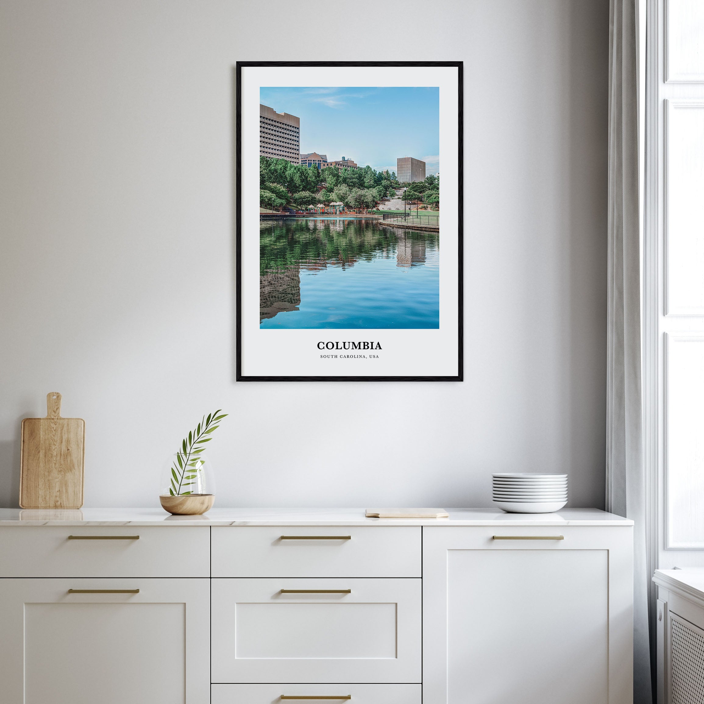 Columbia, South Carolina Portrait Color Poster