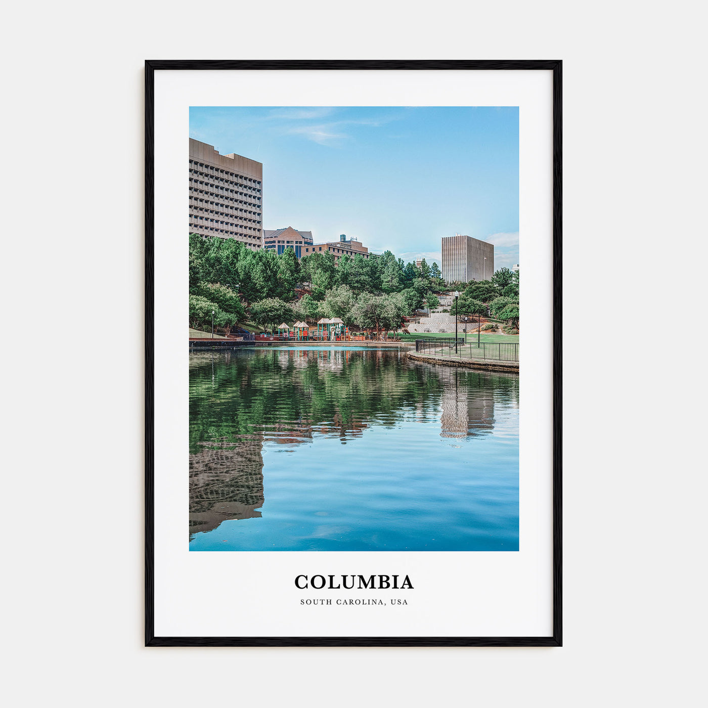 Columbia, South Carolina Portrait Color Poster